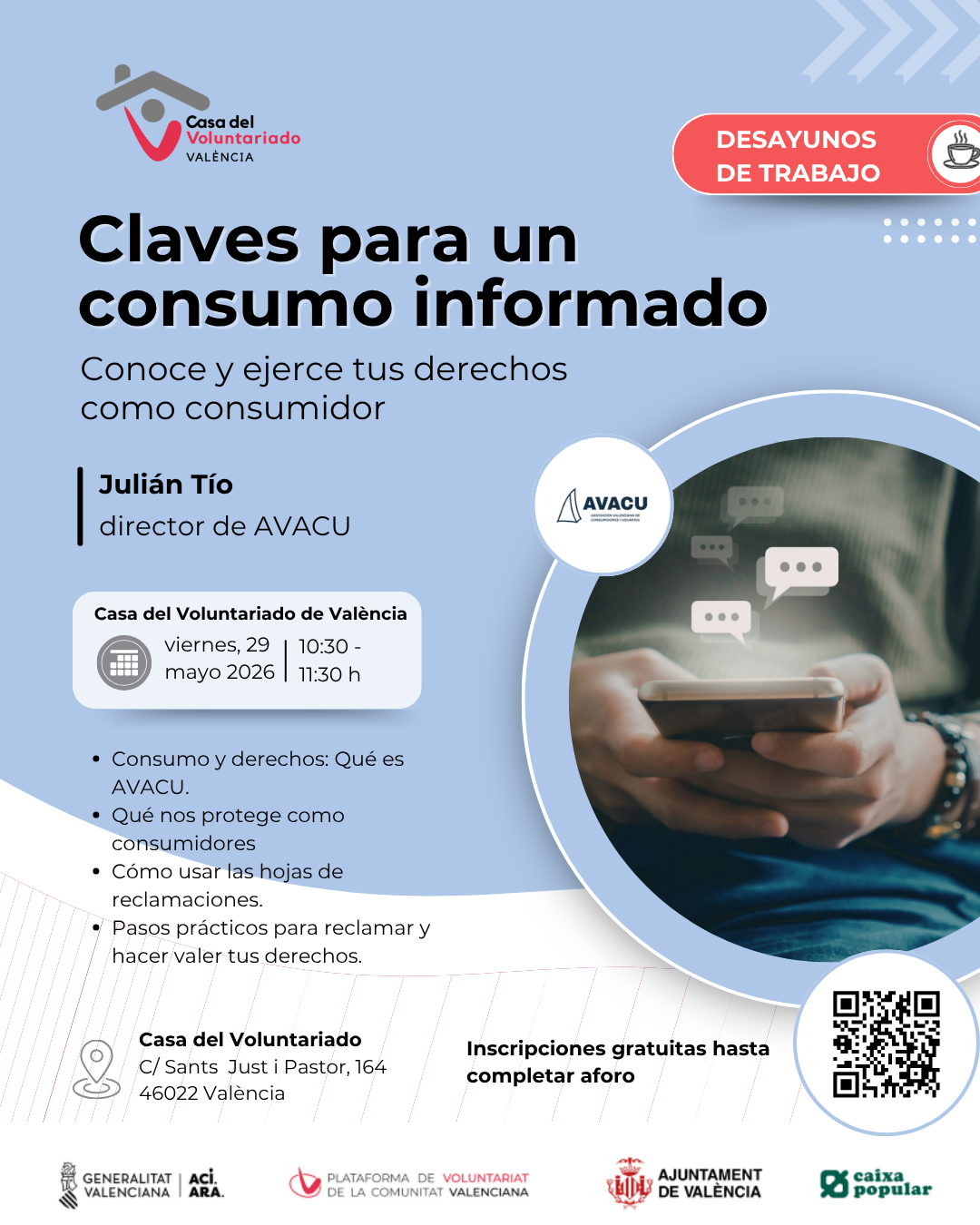 Desayuno trabajo Casa del Voluntariado de València